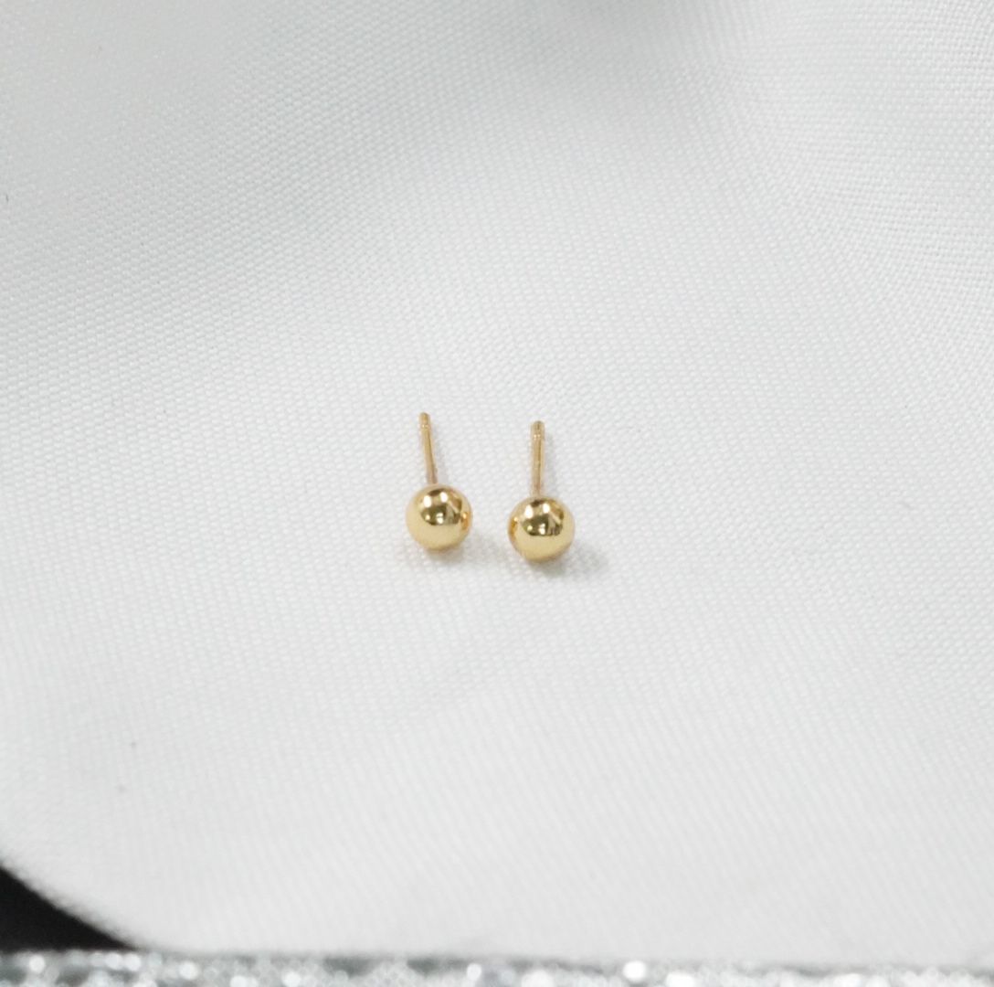 Miniatura 5 de TOPO DORADO SENCILLO ACERO 4MM